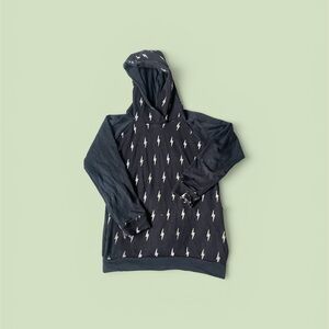 *Play Condition* TK Clothing Thick Wool Hoodie with Lightning Bolt Pattern